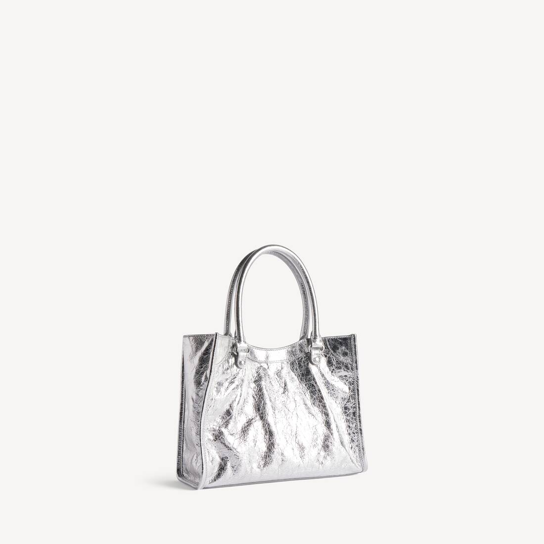 Women's Le City Tote Bag Mini in Silver | Balenciaga Netherlands EN - Image 3