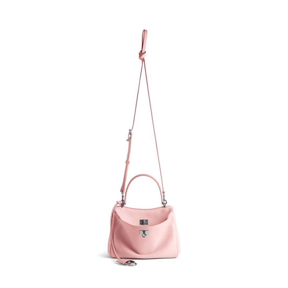 【関税&送料込】Balenciaga Powder Pink Leather Mini Rodeo Ha BALENCIAGA Balenciaga Women Powder Pink Leather Mini Rodeo
