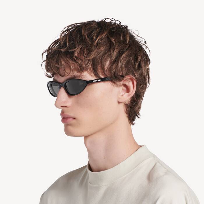 Lunettes De Soleil Neo Oval 2.0  pour Femme en Noir - Femme | Balenciaga Suisse FR - Image 3