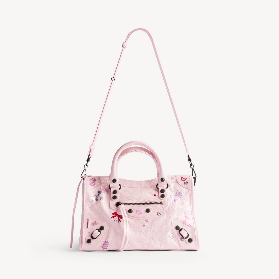 Women's Le City Bag Small in Petal Pink/multicolor | Balenciaga Saudi Arabia EN - Image 4