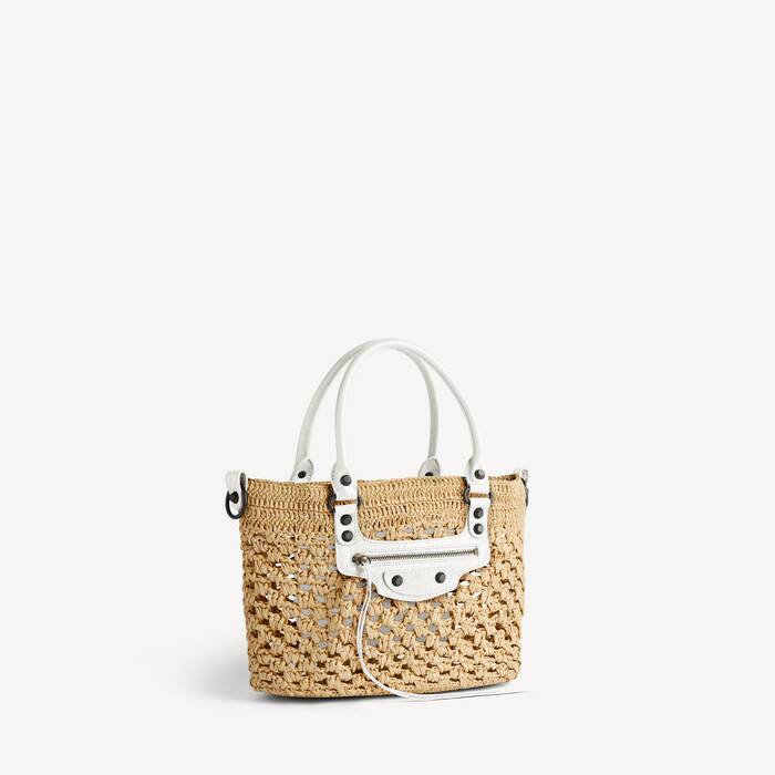 Women's Le City Basket Small in Natural/optic White - Women | Balenciaga Greece EN - Image 2