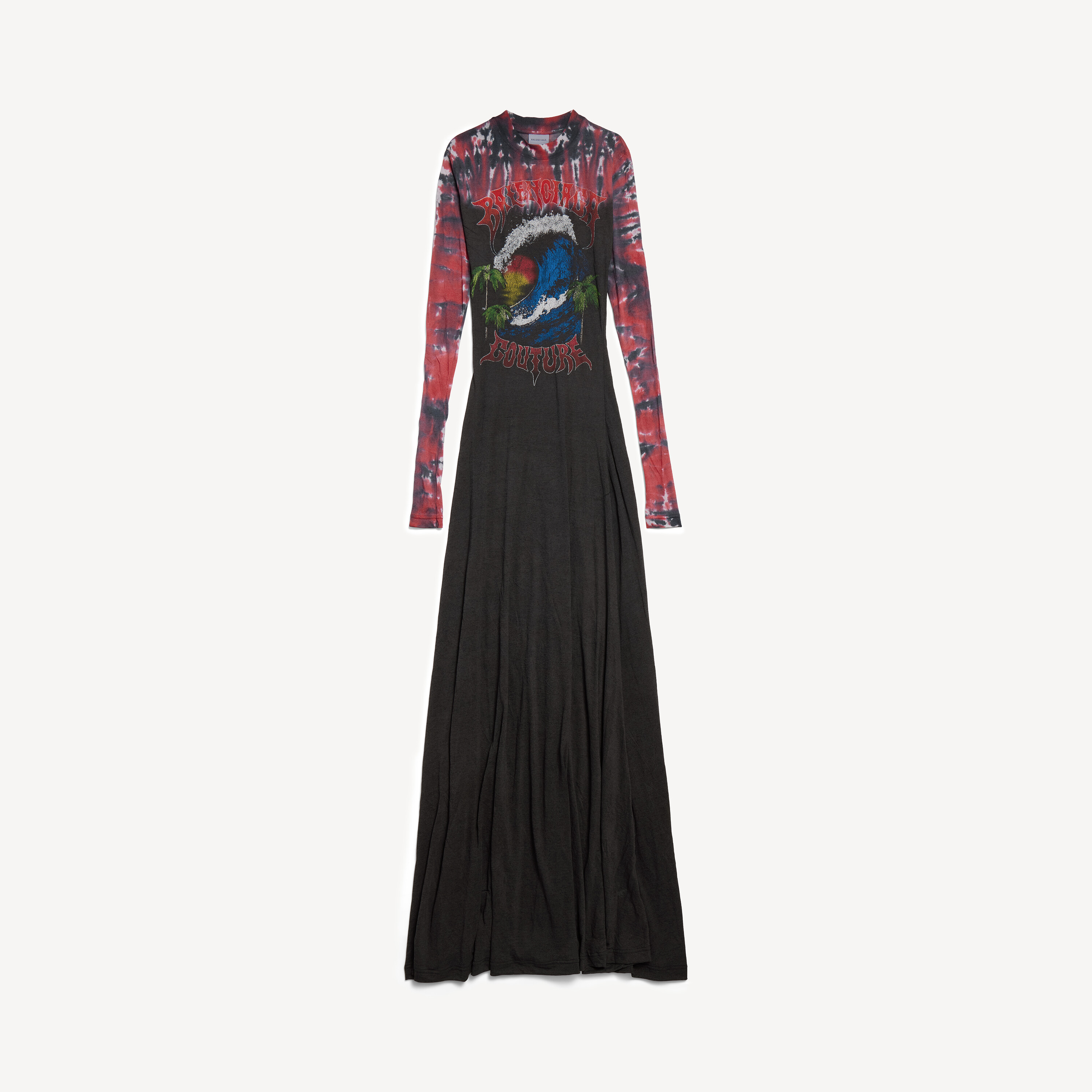 balenciaga long sleeve dress Balenciaga Long Sleeve Balloon Dress - Black