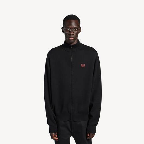 laurel classic ジップアップ セーター