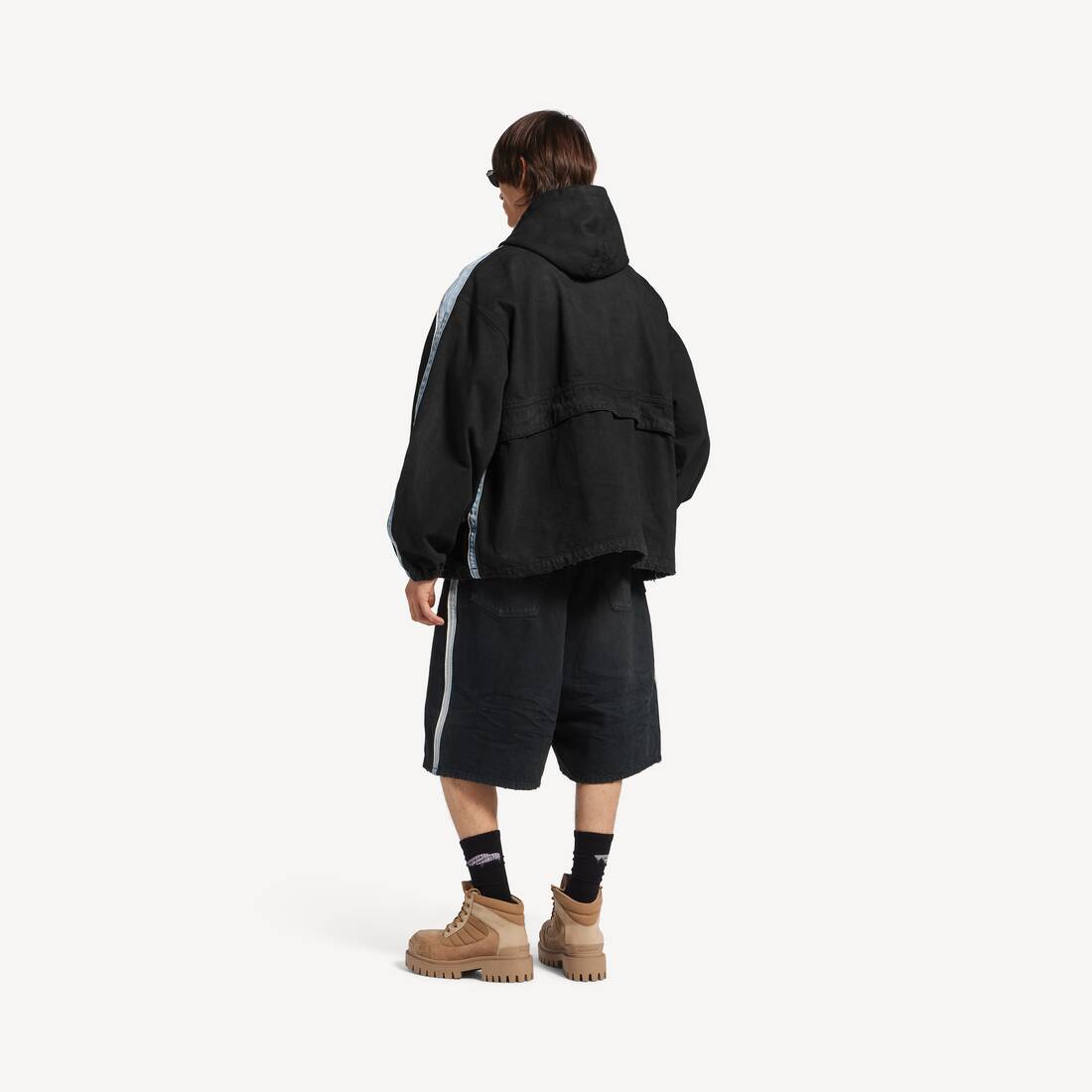 Men's Piping Detail Jacket in Black | Balenciaga United States EN - Image 4