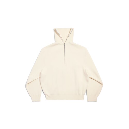 back-to-front high neck sweater