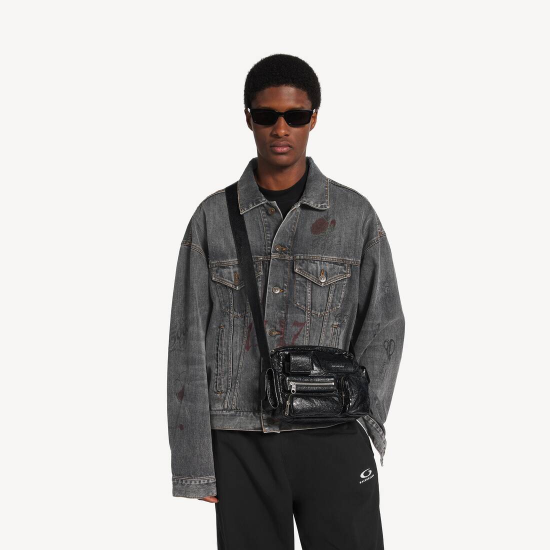 Men's Superbusy Camera Bag in Black | Balenciaga Australia EN - Image 7