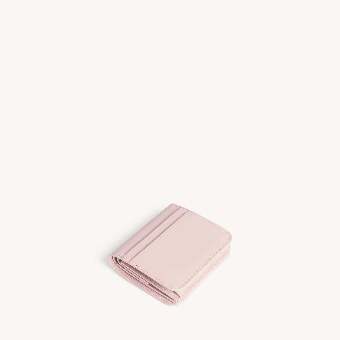 Women's Cash 2.0 Flap Coin And Card Holder in Suede Pink | Balenciaga Japan EN - Image 2