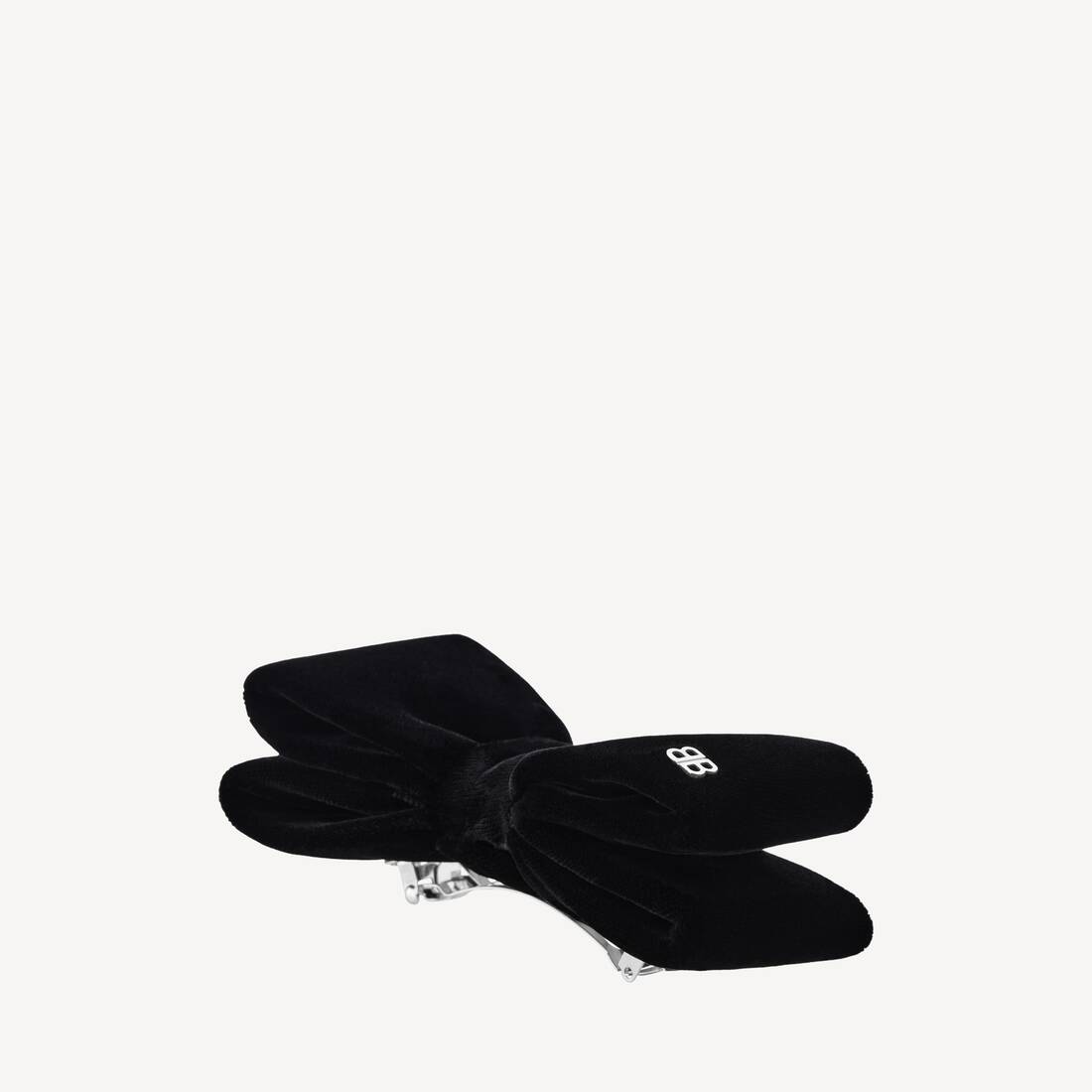 여성 홀리 헤어 보우 블랙/샤이니 실버 | 발렌시아가 대한민국 KO - Image 2