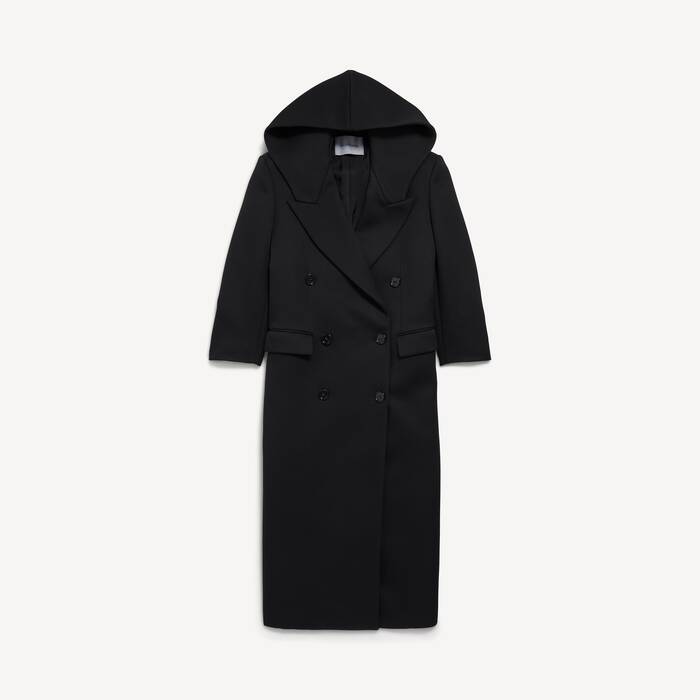 ブラック の ウィメンズ フード付きマキシコート  - ウィメンズ | Balenciaga 日本 JA - Image 2