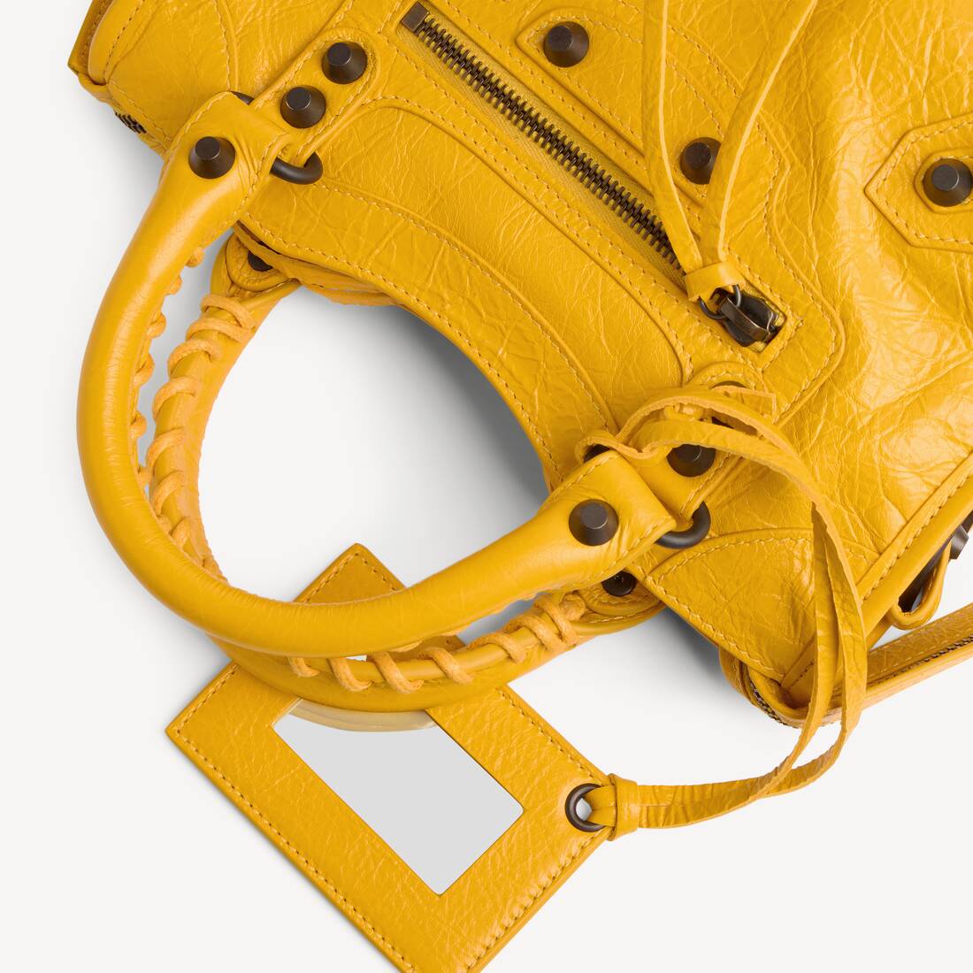 Women's Le City Bag Mini in Marge Yellow | Balenciaga United Kingdom EN - Image 6