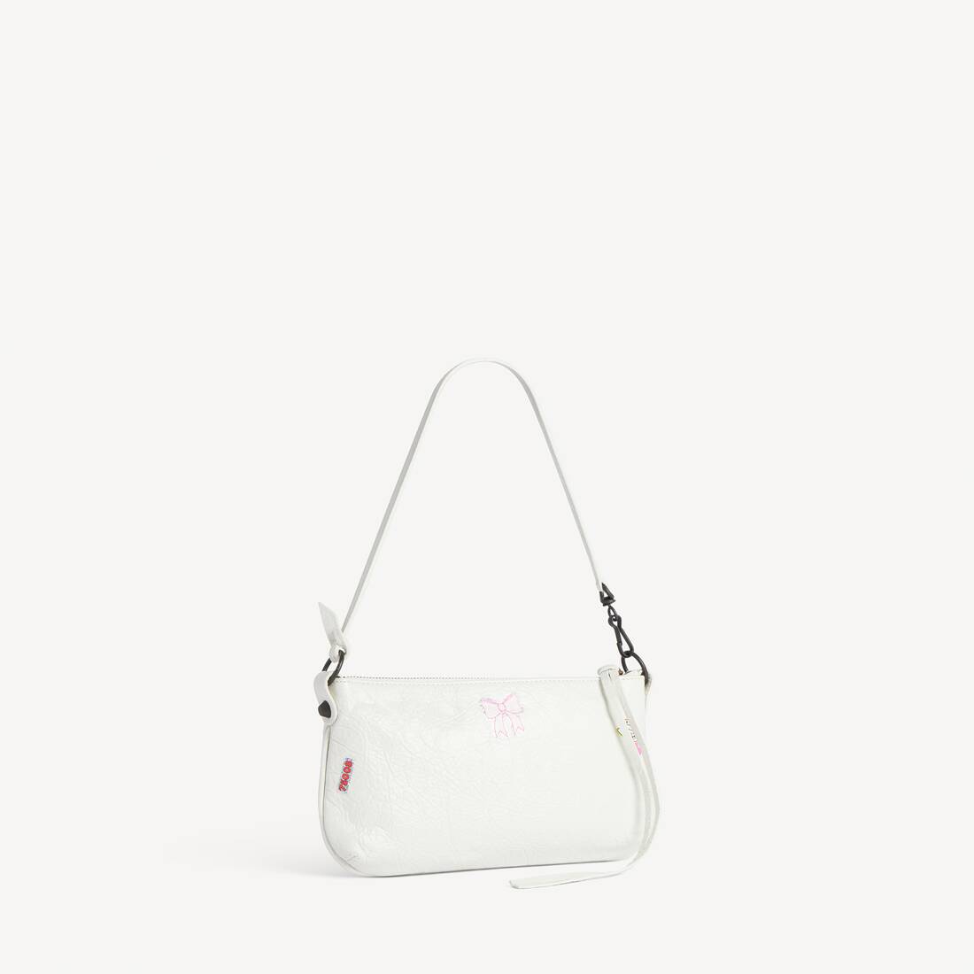Women's Le City Pouch On Strap in White/multicolor | Balenciaga United Kingdom EN - Image 3