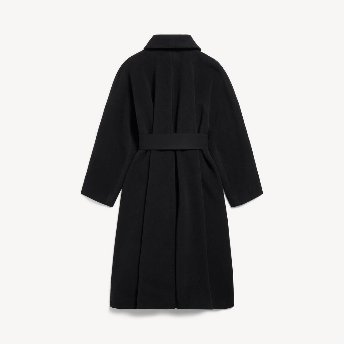 Women's Wrap Coat in Black | Balenciaga Republic Of Korea EN - Image 2