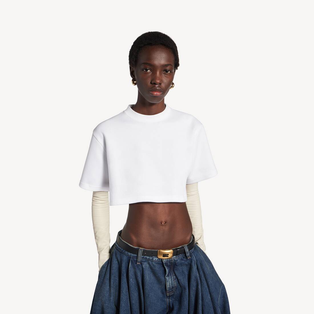 ホワイト の ウィメンズ クロップドtシャツ | Balenciaga 日本 JA - Image 5