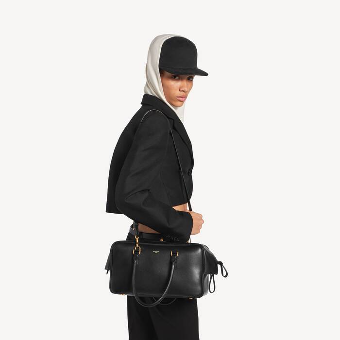 Sac Bowling Le 7 Moyen pour Femme en Noir - Femme | Balenciaga Suisse FR - Image 2