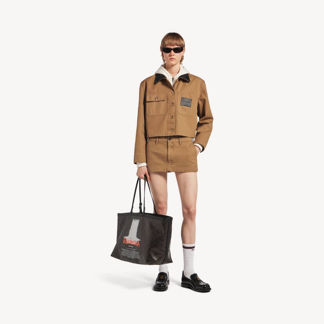 ベージュ の ウィメンズ ミニ コットンスカート | Balenciaga 日本 JA - Image 2
