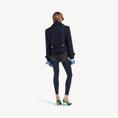 cropped peacoat