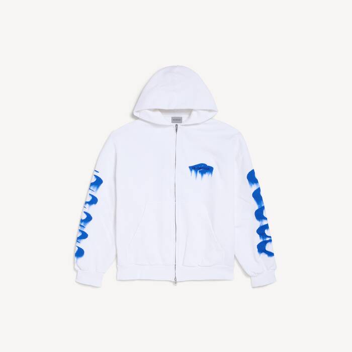 sudadera con capucha y cremallera wet brush regular fit