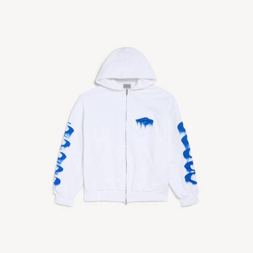 sudadera con capucha y cremallera wet brush regular fit