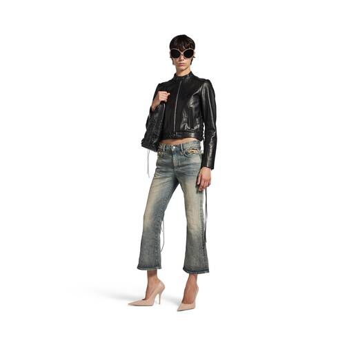 lace flared capri pants