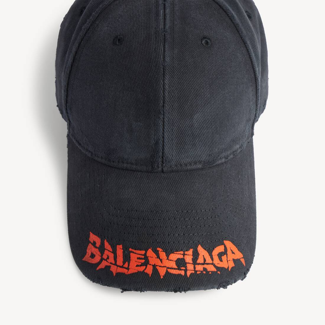 Men's Logo Cap in Black | Balenciaga United States EN - Image 4