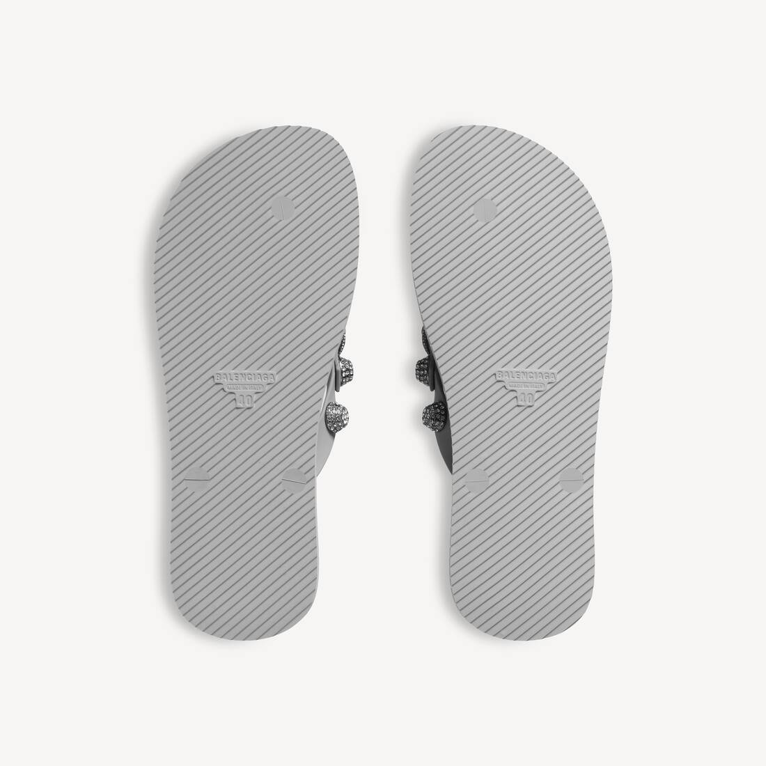 Women's Cagole Thong Sandal in Balenciaga Grey/crystal | Balenciaga Saudi Arabia EN - Image 5