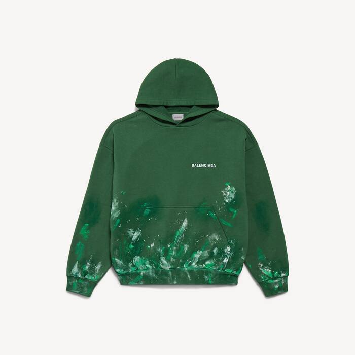 paint splatter medium fit hoodie