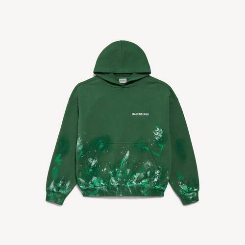 paint splatter medium fit hoodie