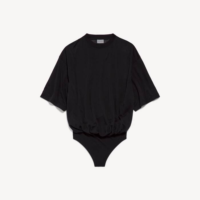 廓形t恤连体衣 为 所有 在 黑 - 所有 | Balenciaga 新加坡 ZH - Image 2
