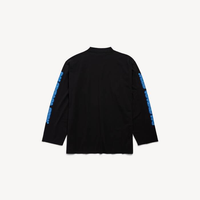 ブラック の メンズ Balenciaga | Sega Sonic The Hedgehogロングスリーブ オーバーサイズ Tシャツ  - メンズ | Balenciaga 日本 JA - Image 2