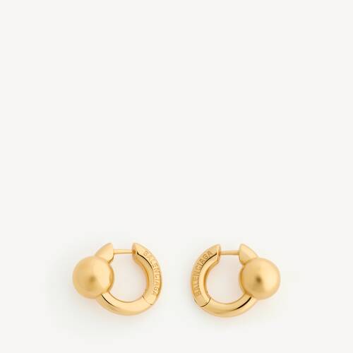 atom hoop earrings