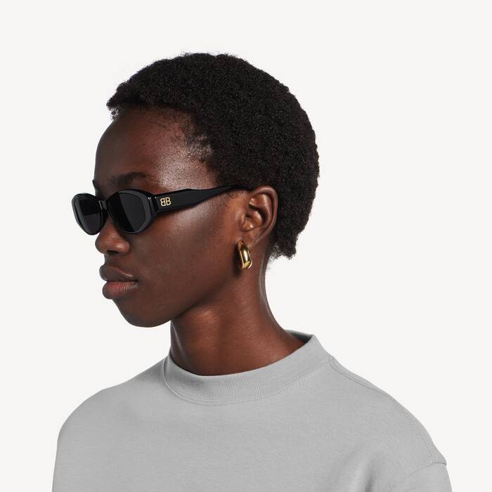 여성 노바 오발 선글라스 블랙 - 여성 | 발렌시아가 대한민국 KO - Image 3