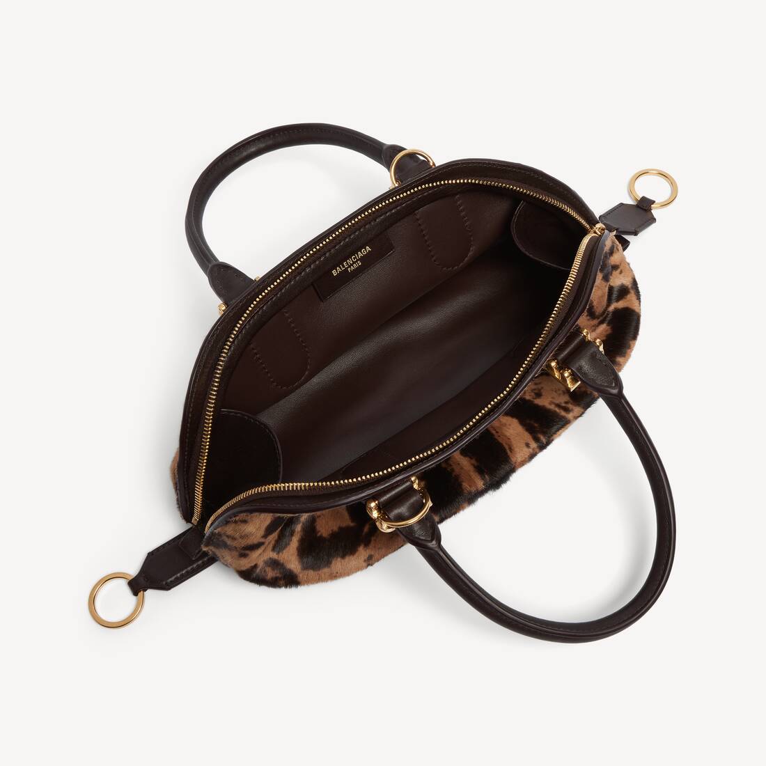 Women's Bolero Bowling Bag Mini in Beige/moka | Balenciaga Poland EN - Image 4