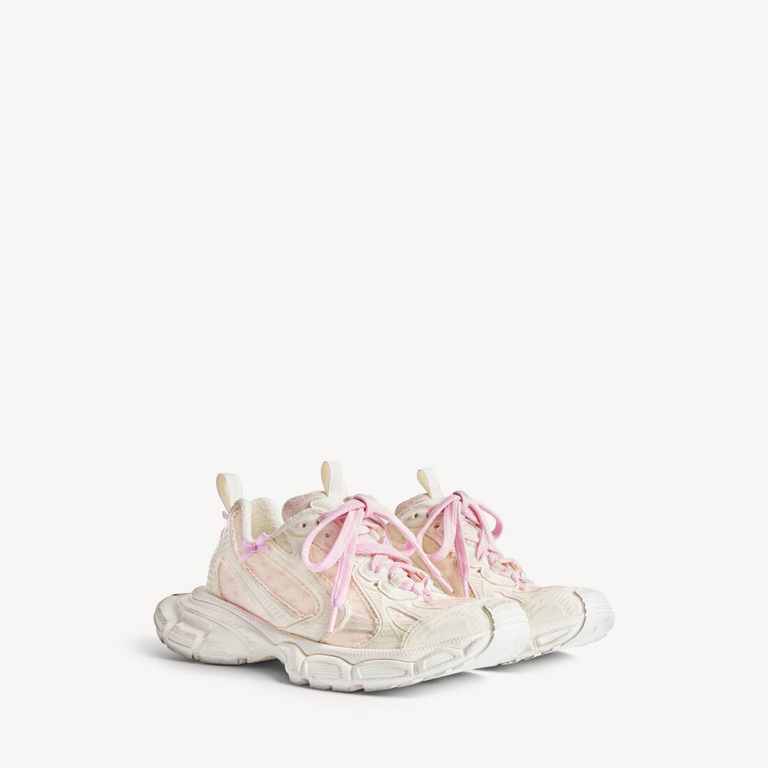 3xl Tulle Sneaker f&uuml;r Damen in Wei&szlig;/rosa | Balenciaga Deutschland DE - Image 2