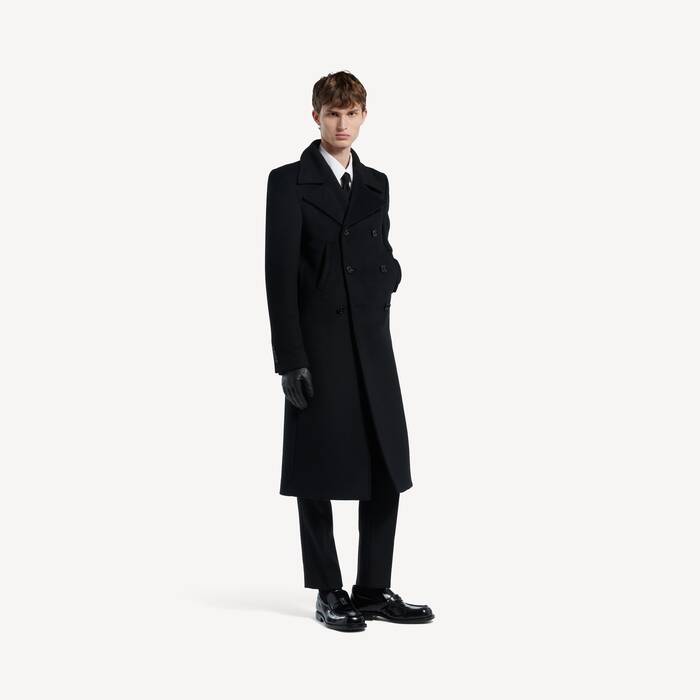 Manteau Long Double Face pour Homme en Noir - Homme | Balenciaga Belgique FR - Image 1