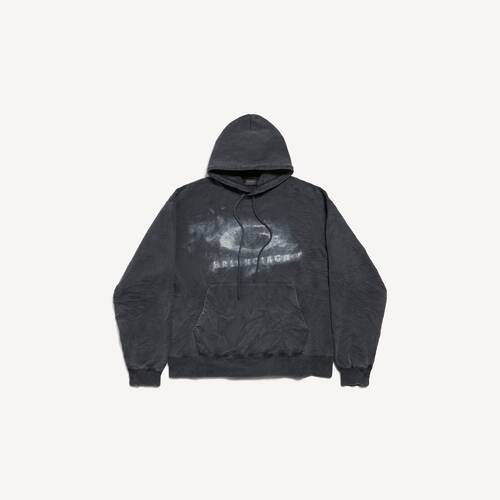 washed crayon loop oversized hoodie