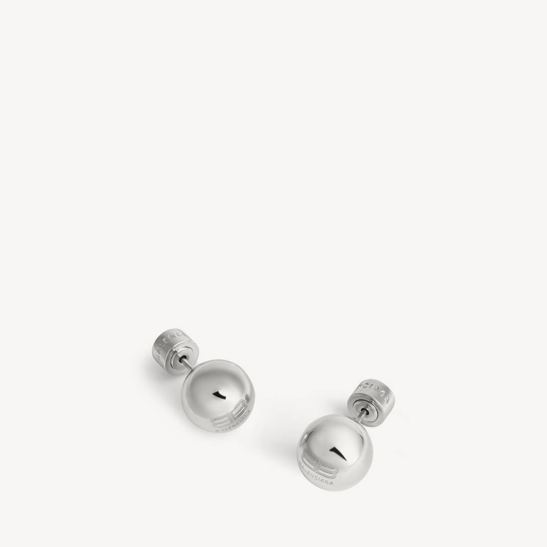 Boucles D&rsquo;oreilles Atom  in Argent&eacute; Brillant | Balenciaga Belgique FR - Image 2