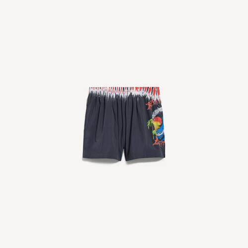 extreme tie dye swim shorts