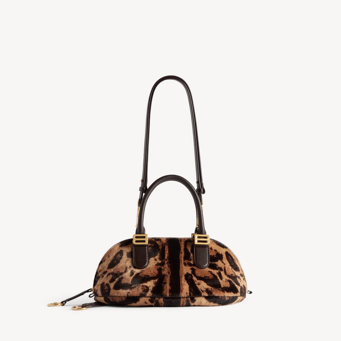 Women's Bolero Bowling Bag Mini in Beige/moka | Balenciaga Poland EN - Image 5