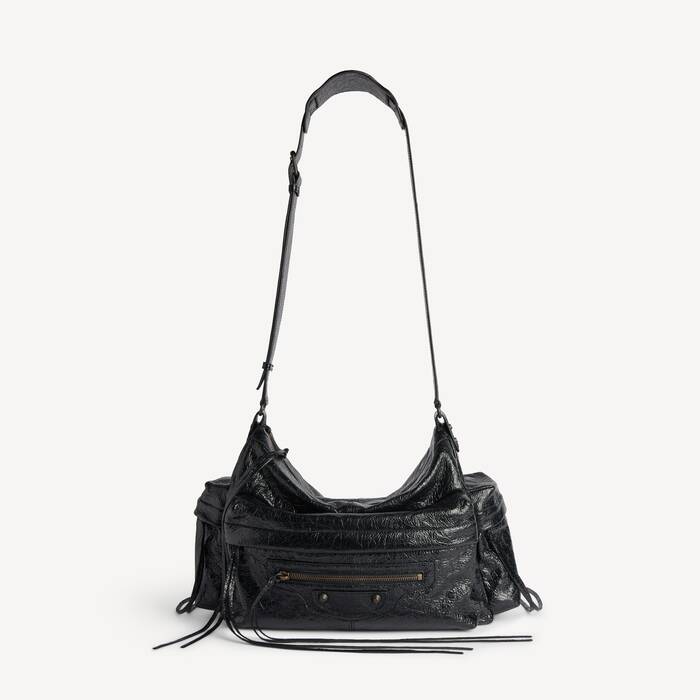 Bolso Cruzado Con M&uacute;ltiples Bolsillos Le City Mediano para Hombre en Negro - Hombre | Balenciaga Espa&ntilde;a ES - Image 1
