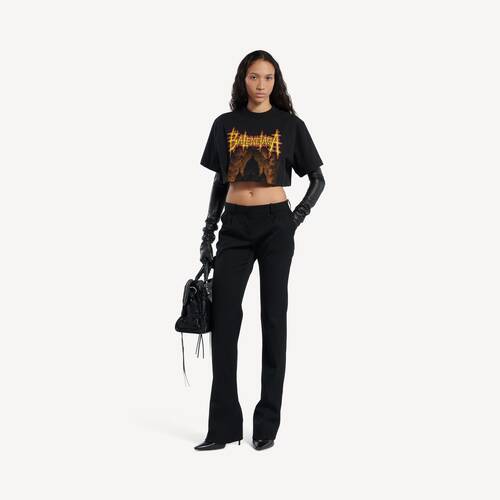 balenciaga sacr&eacute; c&oelig;ur cropped t-shirt
