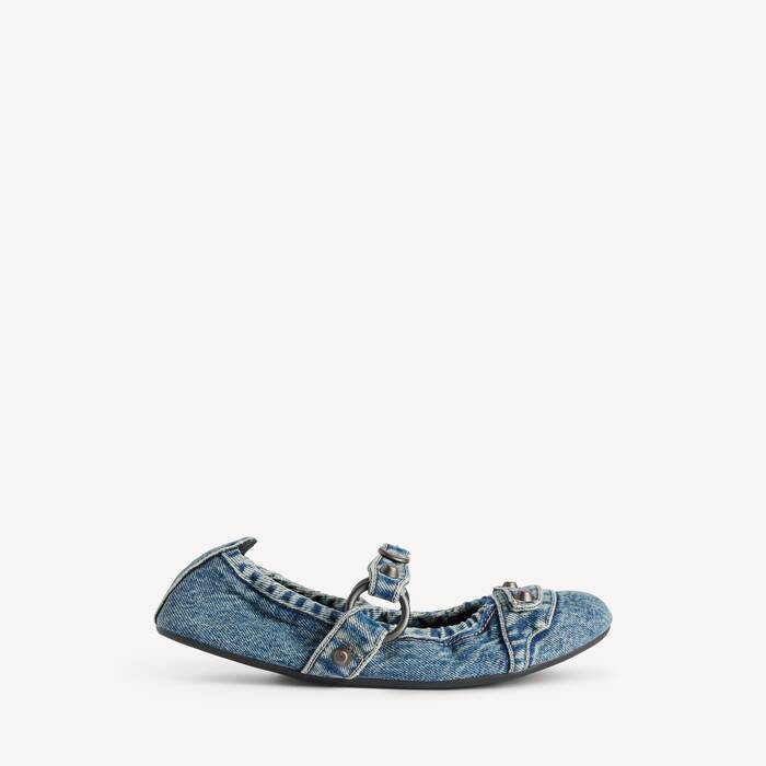 Ballerine City pour Femme en Bleu - Femme | Balenciaga France FR - Image 1