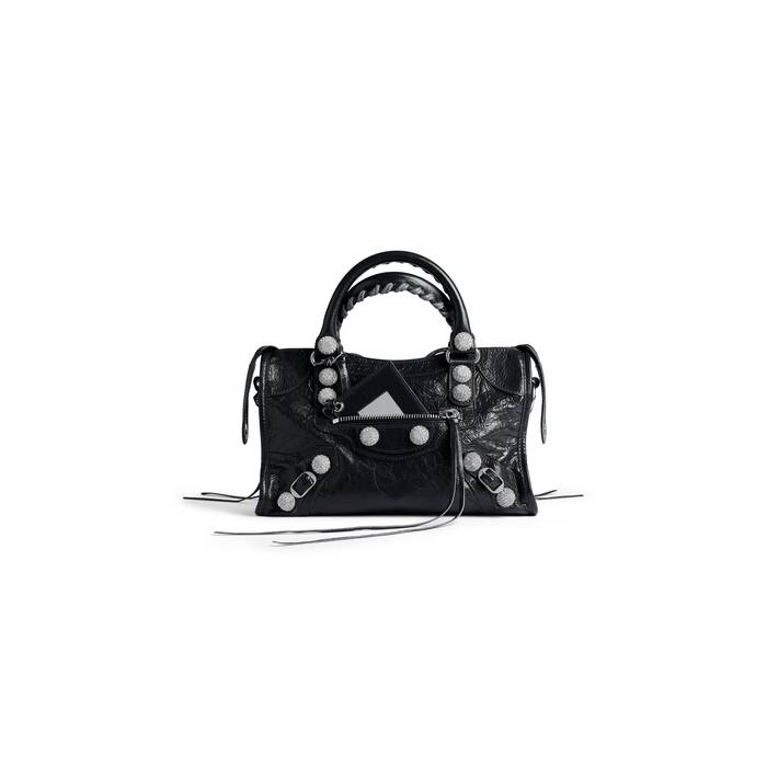 le city bag small giant studs with rhinestones