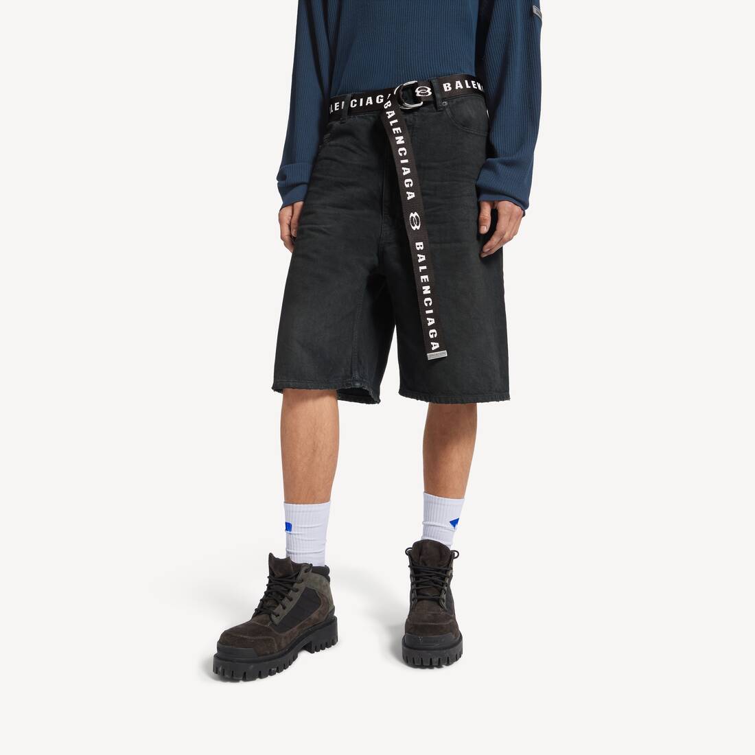 Shorts Mit G&uuml;rtel f&uuml;r Herren in Schwarz | Balenciaga Deutschland DE - Image 5