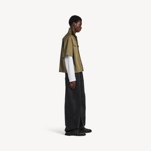 short sleeves hybrid bowling shirt