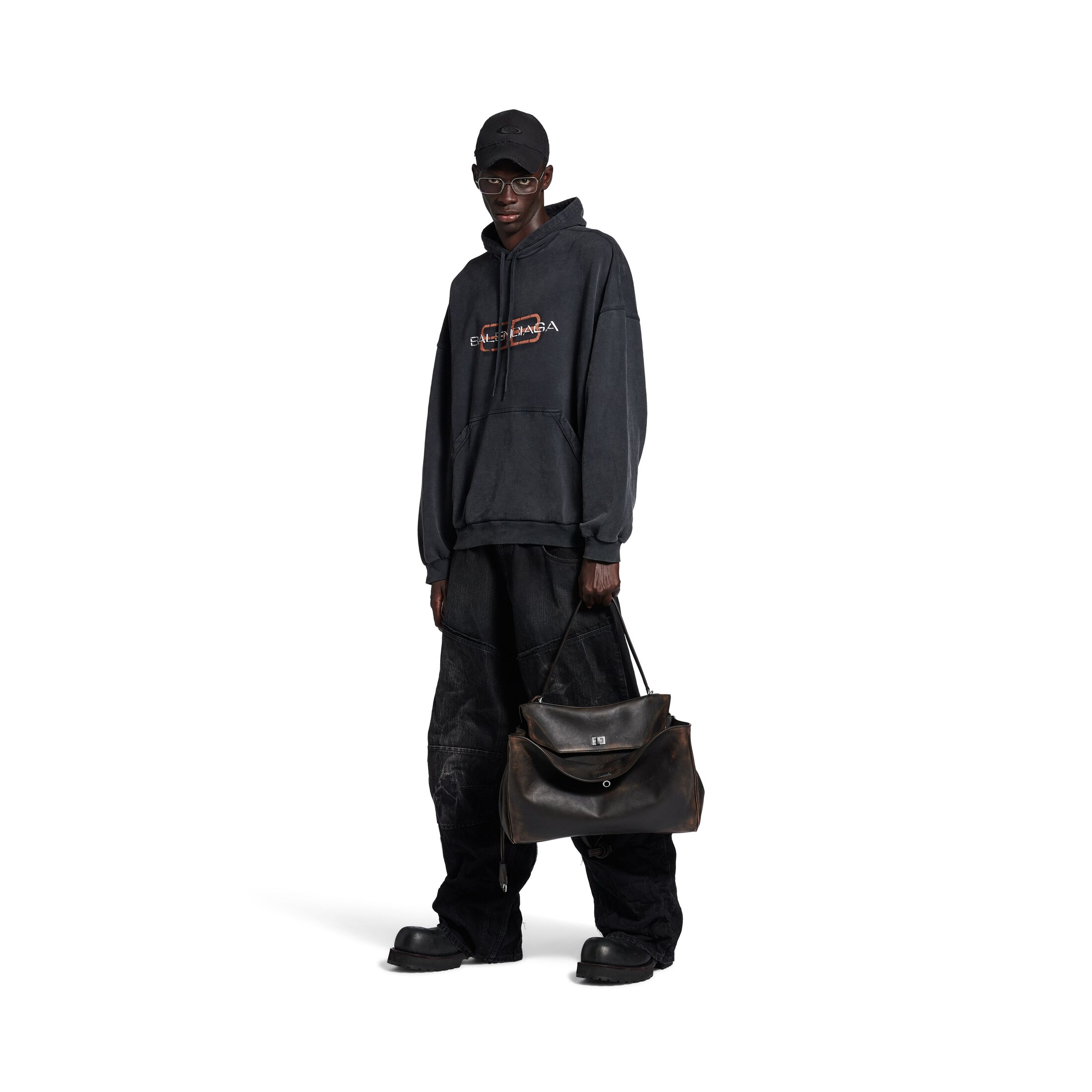 bb icon stencil hoodie large fit