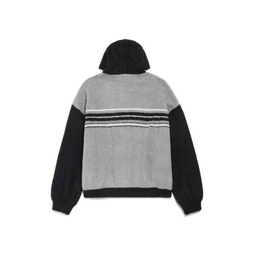 fluffy hoodie mit reißverschluss