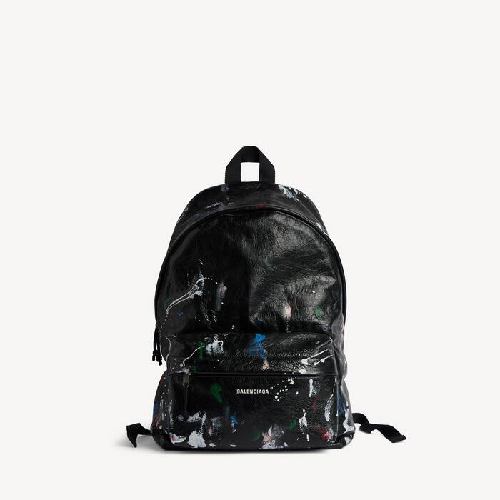 artsy men balenciaga backpack bags philos 34c6fcr9 leather black City thankunext.us Men's Signature BB Embossed Leather