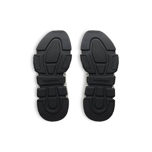 speed recycled knit sneaker with rhinestones