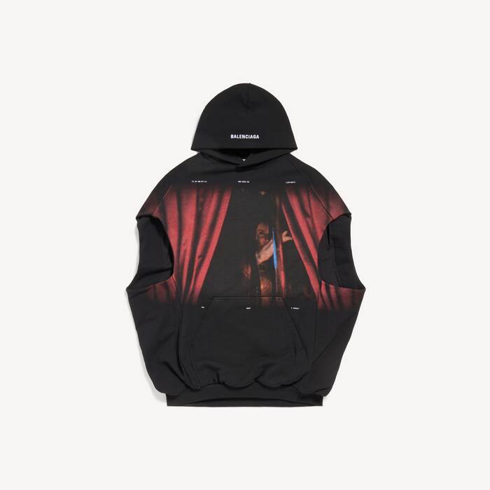 Women's You Want A Dance? Sleeveless Hoodie in Black - Women | Balenciaga United Arab Emirates EN - Image 1