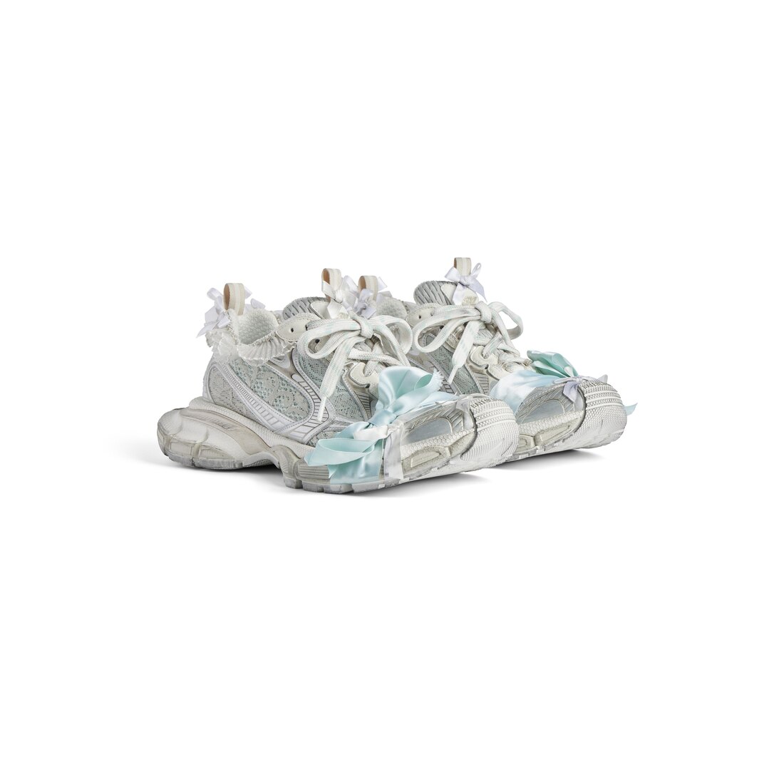 Women's 3xl Lace Sneaker in Taupe/white/light Blue